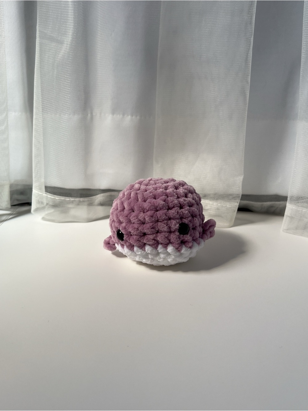 Crochet Purple Whale Plush / Sea Creature - Handmade